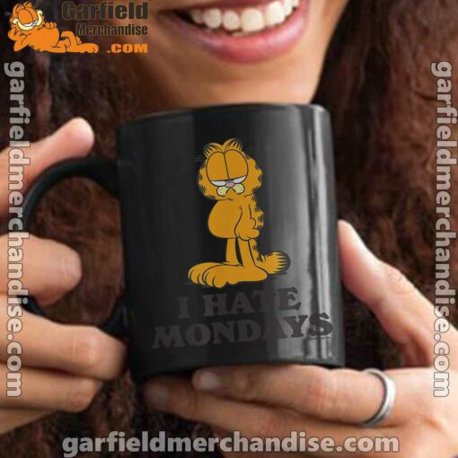 hate mondays garfield are just nature’s way of ruining my life black mug