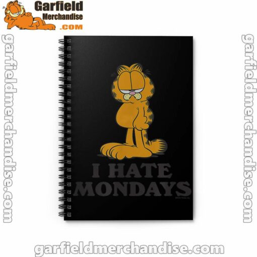 hate mondays garfield are just nature’s way of ruining my life black notebook